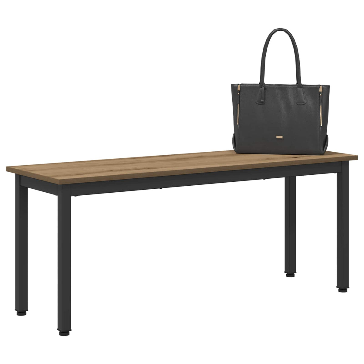 Vidaxl bank artisanaal eiken 110 x 35 x 45 cm bewerkt hout