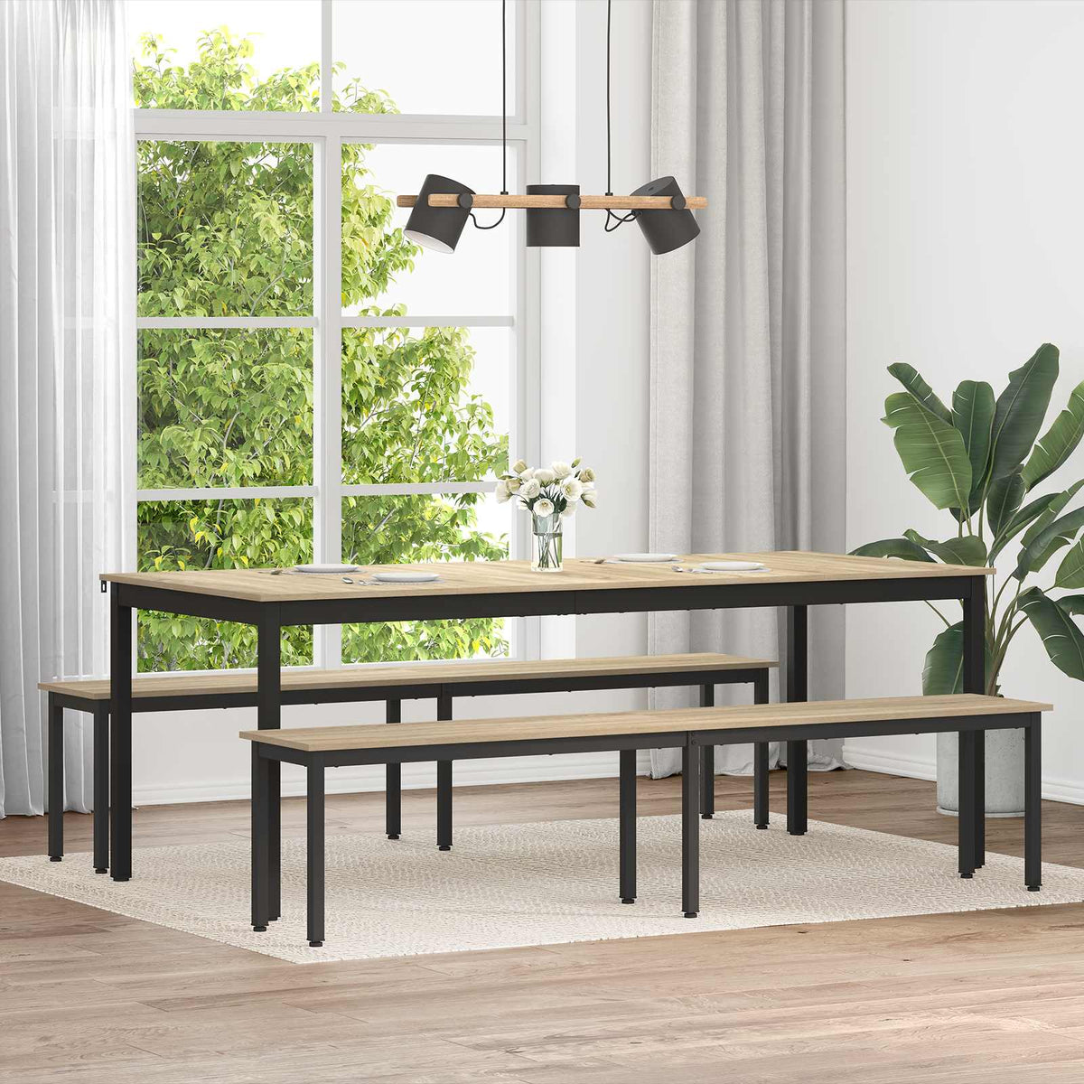 Vidaxl bank sonoma 200 x 35 x 45 cm bewerkt hout