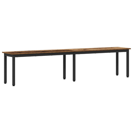 Vidaxl bank oudhout 200 x 35 x 45 cm bewerkt hout