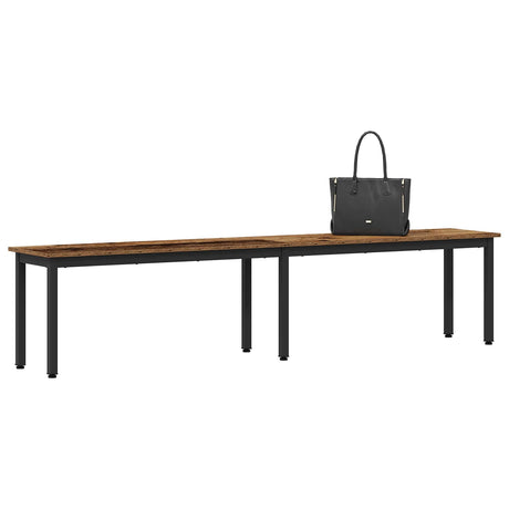 Vidaxl bank oudhout 200 x 35 x 45 cm bewerkt hout
