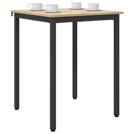 Vidaxl eettafels 60 x 60 x 75 cm bewerkt hout sonoma eiken vierkant