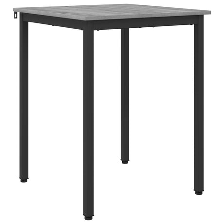 Vidaxl eettafels 60 x 60 x 75 cm bewerkt hout grijs sonoma vierkant