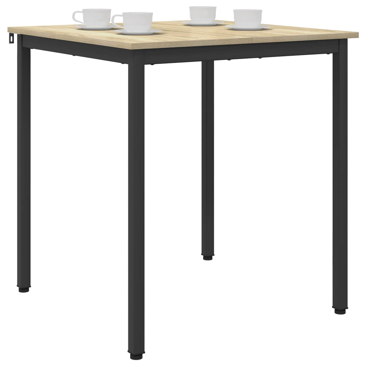 Vidaxl eettafels 70 x 70 x 75 cm bewerkt hout sonoma eiken vierkant