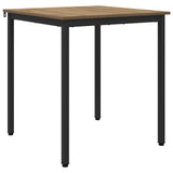 Vidaxl eettafels 70 x 70 x 75 cm bewerkt hout artisanaal eiken
