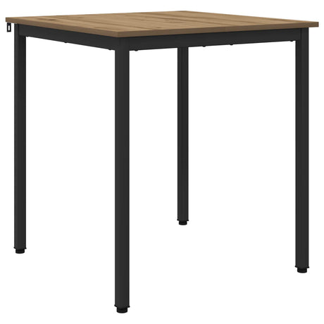 Vidaxl eettafels 70 x 70 x 75 cm bewerkt hout artisanaal eiken