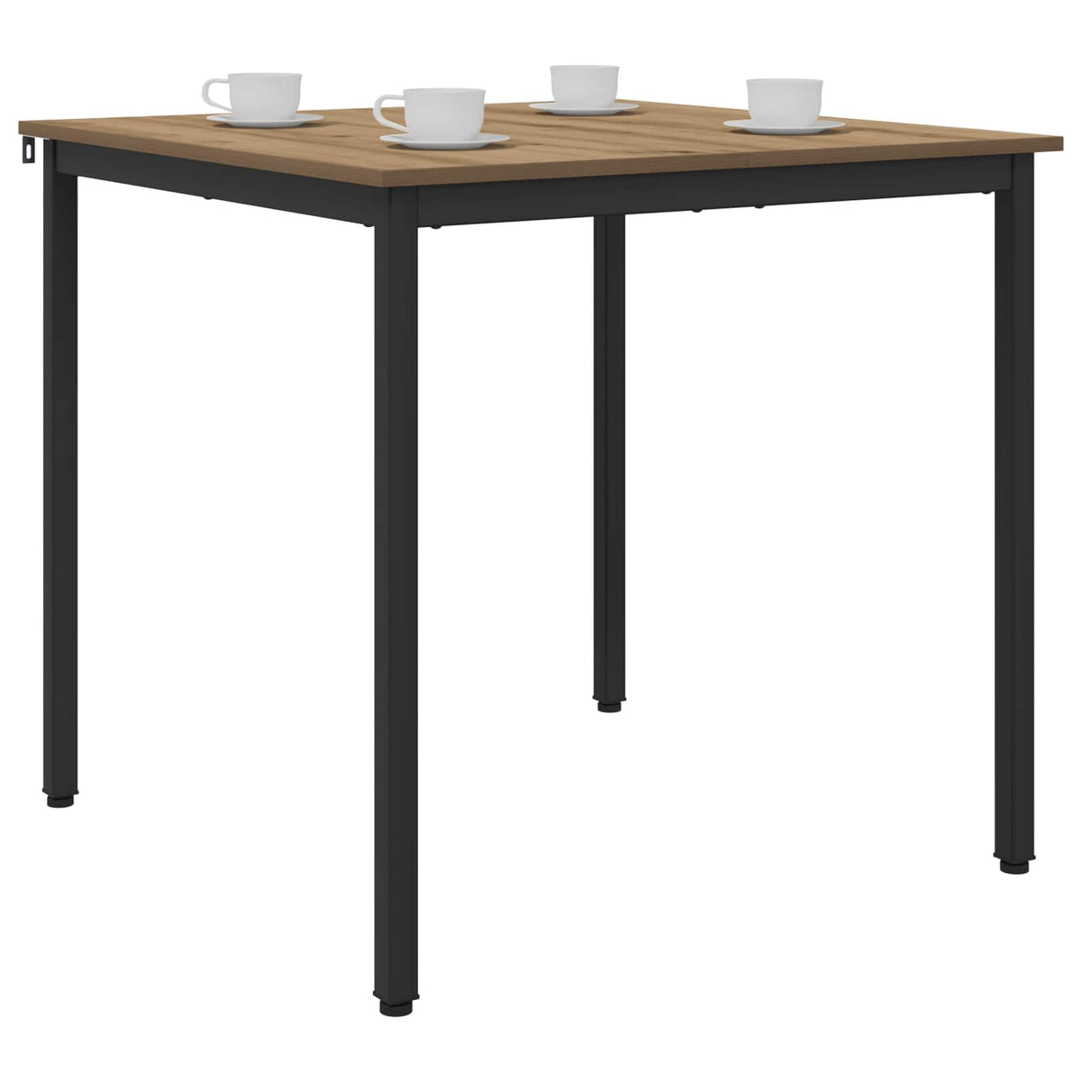 Vidaxl eettafels 80 x 80 x 75 cm bewerkt hout artisanaal eiken