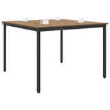 Vidaxl eettafels 110 x 110 x 75 cm bewerkt hout artisanaal eiken