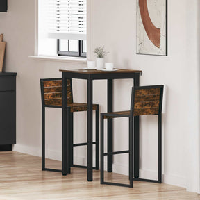 Vidaxl staande bartafel bewerkt hout vierkant