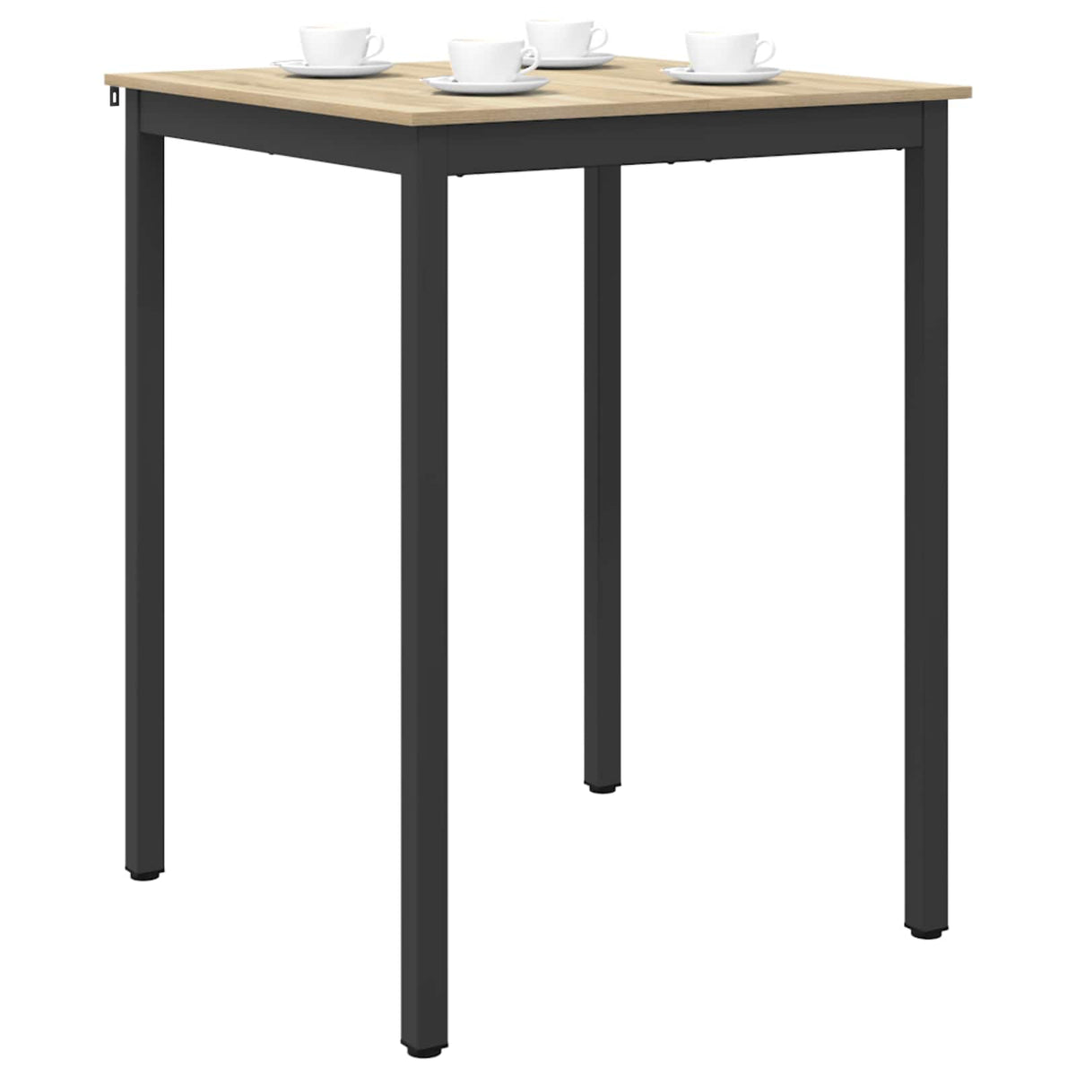 Vidaxl staande bartafel bewerkt hout vierkant