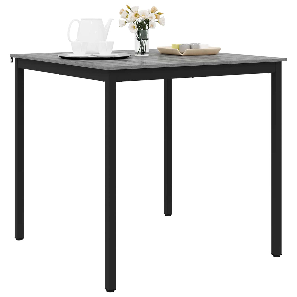 Vidaxl staande bartafel bewerkt hout vierkant