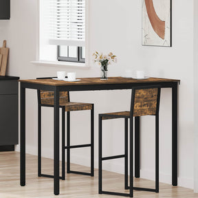 Vidaxl staande bartafel bewerkt hout rechthoekig