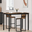 Vidaxl staande bartafel bewerkt hout rechthoekig
