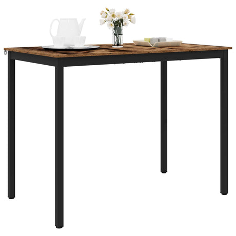 Vidaxl staande bartafel bewerkt hout rechthoekig