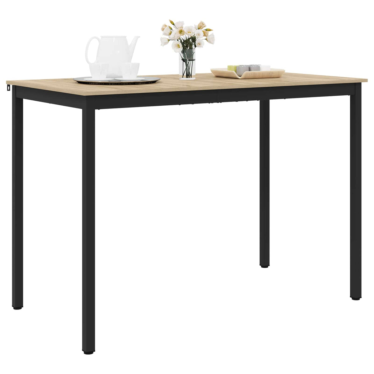 Vidaxl staande bartafel bewerkt hout rechthoekig