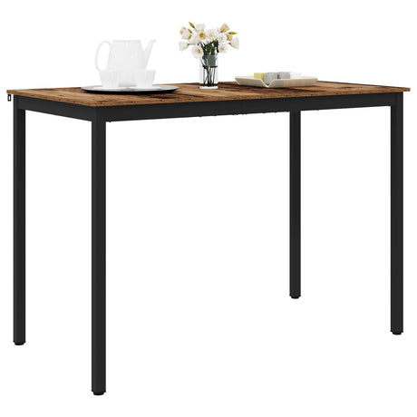Vidaxl staande bartafel bewerkt hout rechthoekig