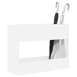 Vidaxl paraplu standaard met opslag wit 65 x 24 x 50 cm bewerkt hout