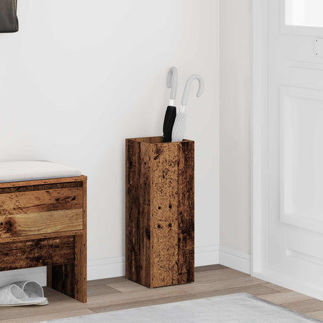 Vidaxl paraplu standaard oudhout 20 x 20 x 55,5 cm bewerkt hout