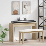 Vidaxl keyboardstand sonoma eiken 100 x 32 x 64 cm bewerkt hout