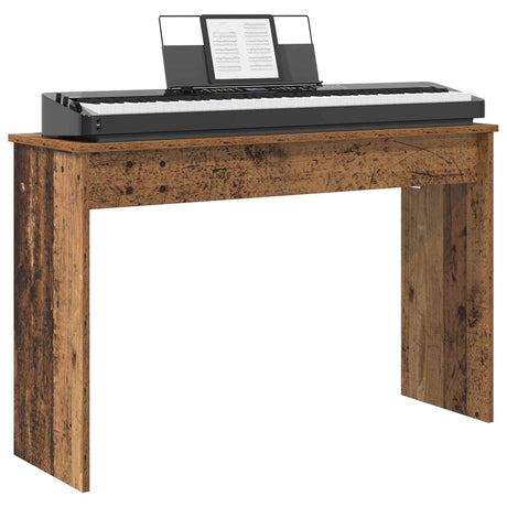 Vidaxl keyboardstand oudhout 100 x 32 x 64 cm bewerkt hout