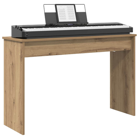 Vidaxl keyboardstand artisan eiken 100 x 32 x 64 cm bewerkt hout