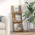 Vidaxl tijdschrift rek artisan eiken 43 x 11 x 102 cm bewerkt hout
