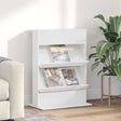 Vidaxl tijdschrift rek wit 70 x 41 x 96 cm bewerkt hout