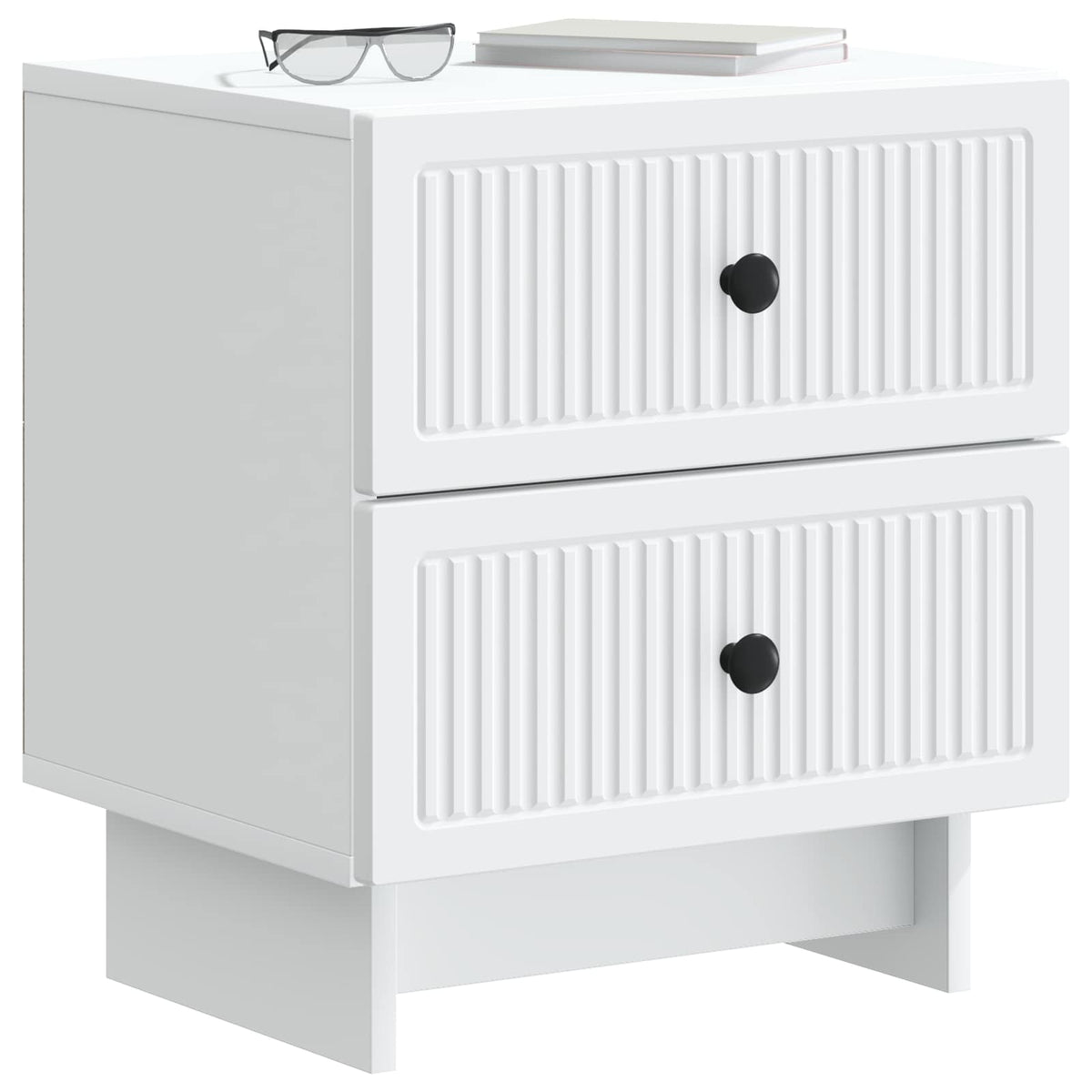 Vidaxl nachtkastje 2 st wit 43 x 34,5 x 47,5 cm bewerkt hout