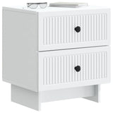 Vidaxl nachtkastje 2 st wit 43 x 34,5 x 47,5 cm bewerkt hout