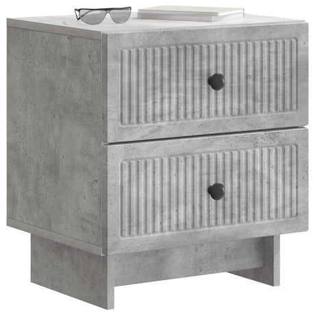 Vidaxl nachtkastje betongrijs 43 x 34,5 x 47,5 cm bewerkt hout