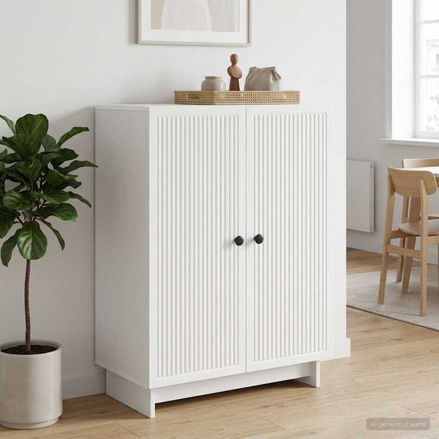 Vidaxl dressoir wit 66 x 34,5 x 90 cm bewerkt hout