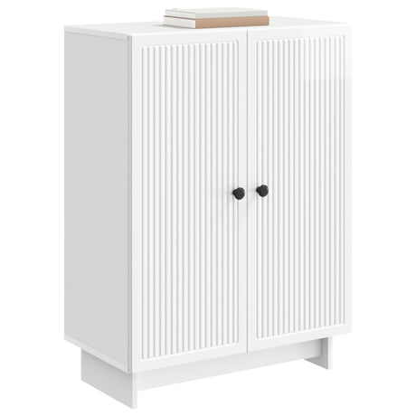 Vidaxl dressoir hoogglans wit 66 x 34,5 x 90 cm bewerkt hout