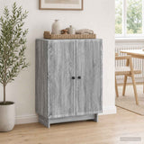 Vidaxl dressoir grijs sonoma 66 x 34,5 x 90 cm bewerkt hout