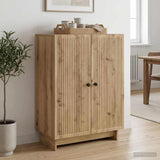 Vidaxl dressoir artisanaal eiken 66 x 34,5 x 90 cm bewerkt hout