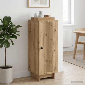 Vidaxl dressoir artisanaal eiken 33 x 34,5 x 90 cm bewerkt hout