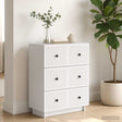 Vidaxl ladenkast wit 66 x 34,5 x 90 cm bewerkt hout