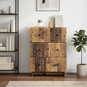 Vidaxl ladenkast 66 x 34,5 x 90 cm bewerkt hout oud hout