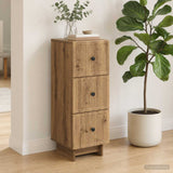 Vidaxl ladenkast 33 x 34,5 x 90 cm bewerkt hout artisanaal eiken