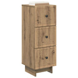 Vidaxl ladenkast 33 x 34,5 x 90 cm bewerkt hout artisanaal eiken