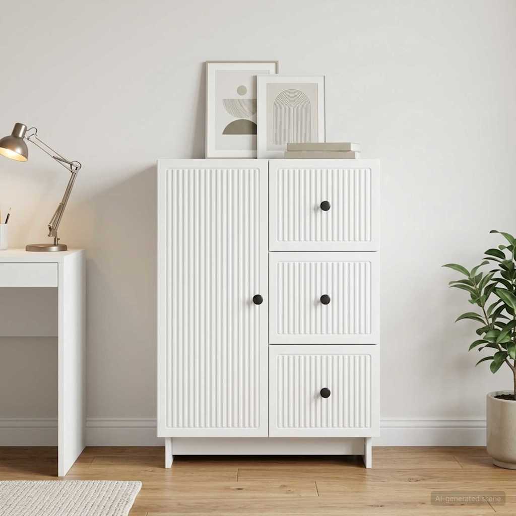 Vidaxl dressoir wit 66 x 34,5 x 90 cm bewerkt hout