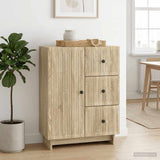 Vidaxl dressoir met lade sonoma eiken 66 x 34,5 x 90 cm bewerkt hout
