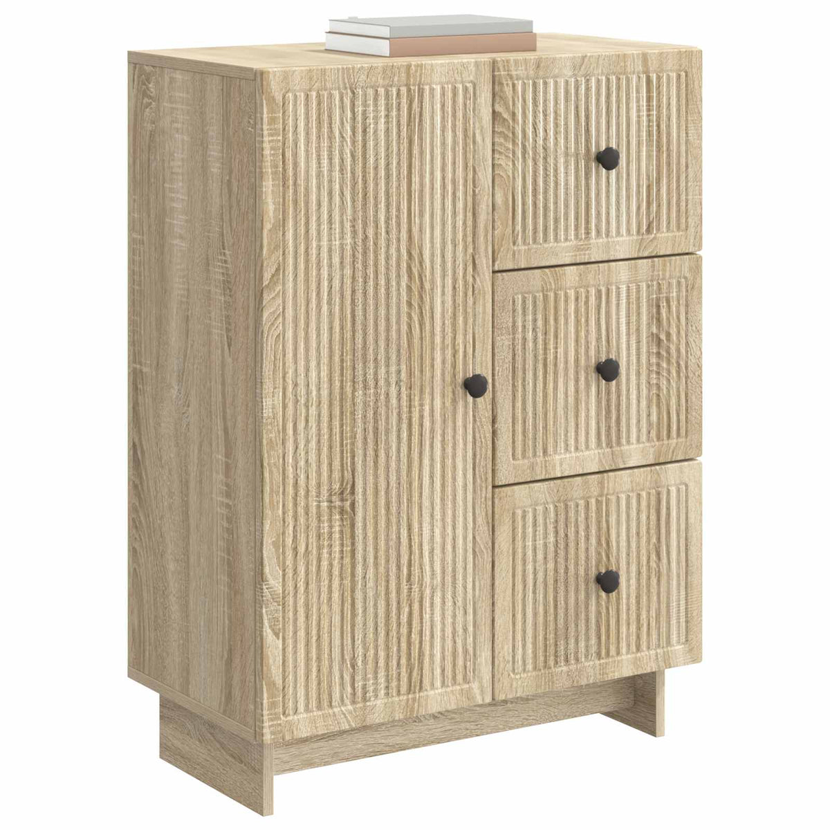 Vidaxl dressoir met lade sonoma eiken 66 x 34,5 x 90 cm bewerkt hout