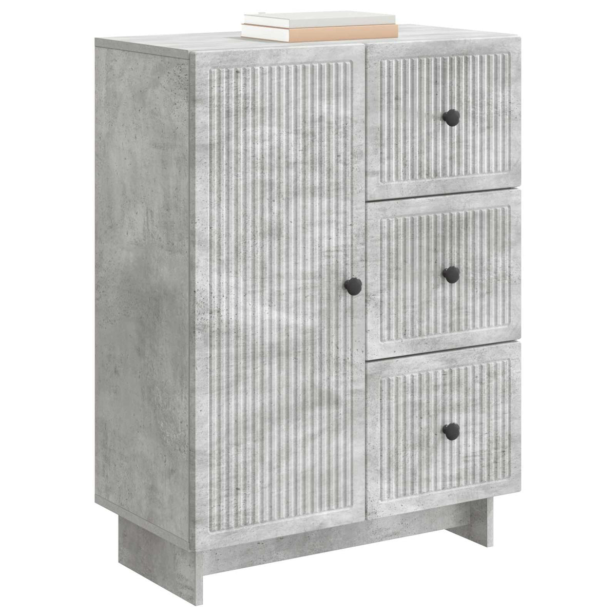 Vidaxl dressoir met lade betongrijs 66 x 34,5 x 90 cm bewerkt hout