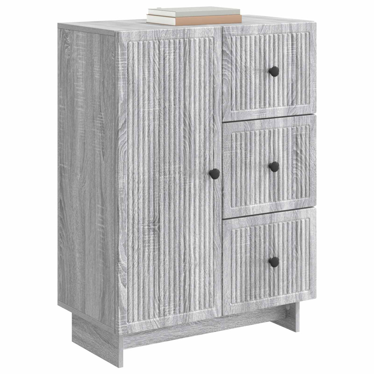Vidaxl dressoir met lade grijs sonoma 66 x 34,5 x 90 cm bewerkt hout