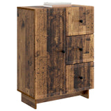 Vidaxl dressoir met lade oud hout 66 x 34,5 x 90 cm bewerkt hout