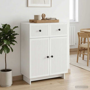 Vidaxl dressoir wit 66 x 34,5 x 90 cm bewerkt hout