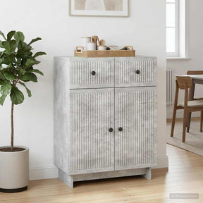 Vidaxl dressoir betongrijs 66 x 34,5 x 90 cm bewerkt hout