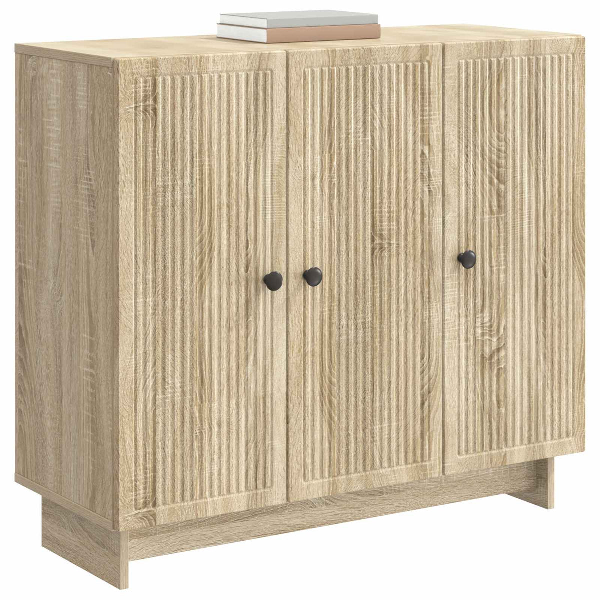 Vidaxl dressoir sonoma eiken 89 x 34,5 x 80 cm bewerkt hout