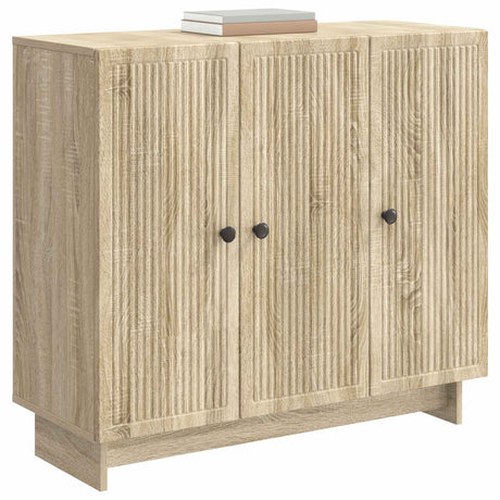 Vidaxl dressoir sonoma eiken 89 x 34,5 x 80 cm bewerkt hout