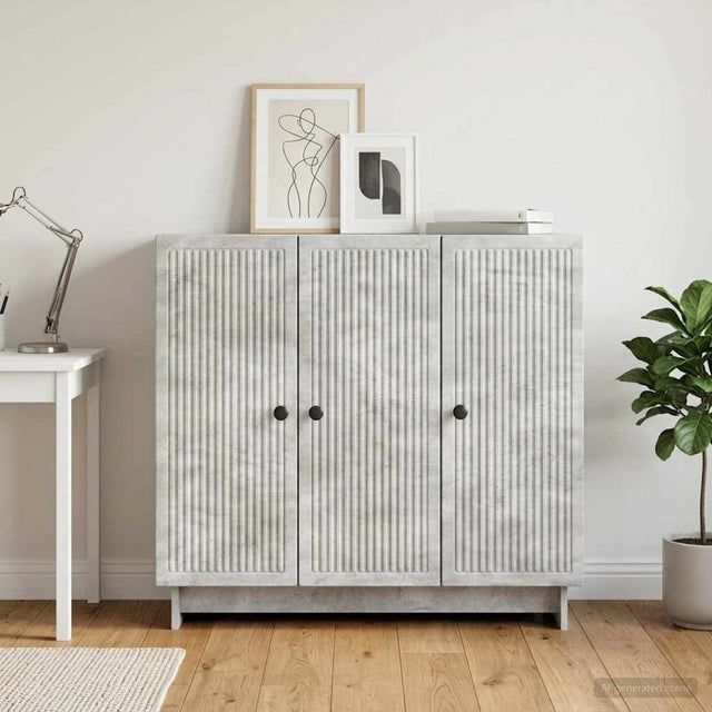 Vidaxl dressoir betongrijs 89 x 34,5 x 80 cm bewerkt hout