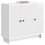 Vidaxl dressoir hoogglans wit 89 x 34,5 x 80 cm bewerkt hout